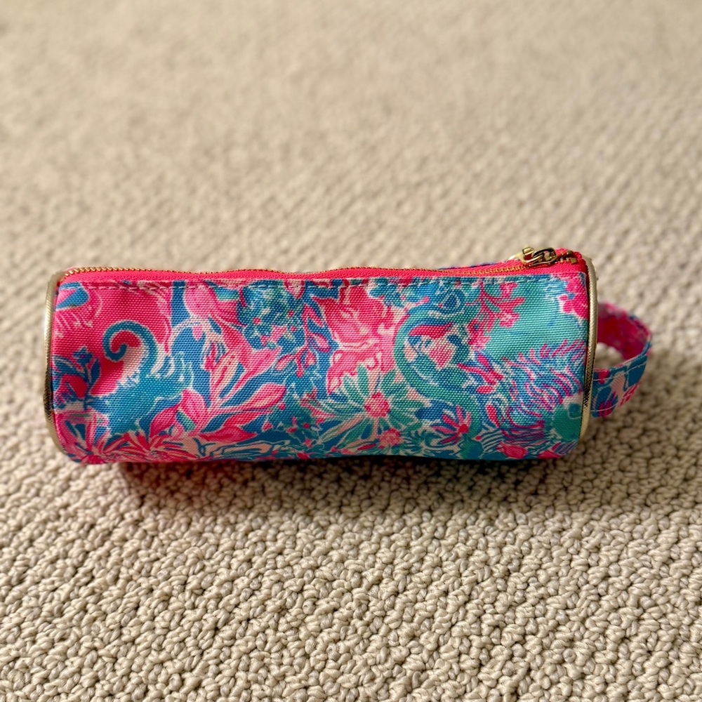 Lilly Pulitzer Pencil Makeup Bag Case - Picture 5 of 6